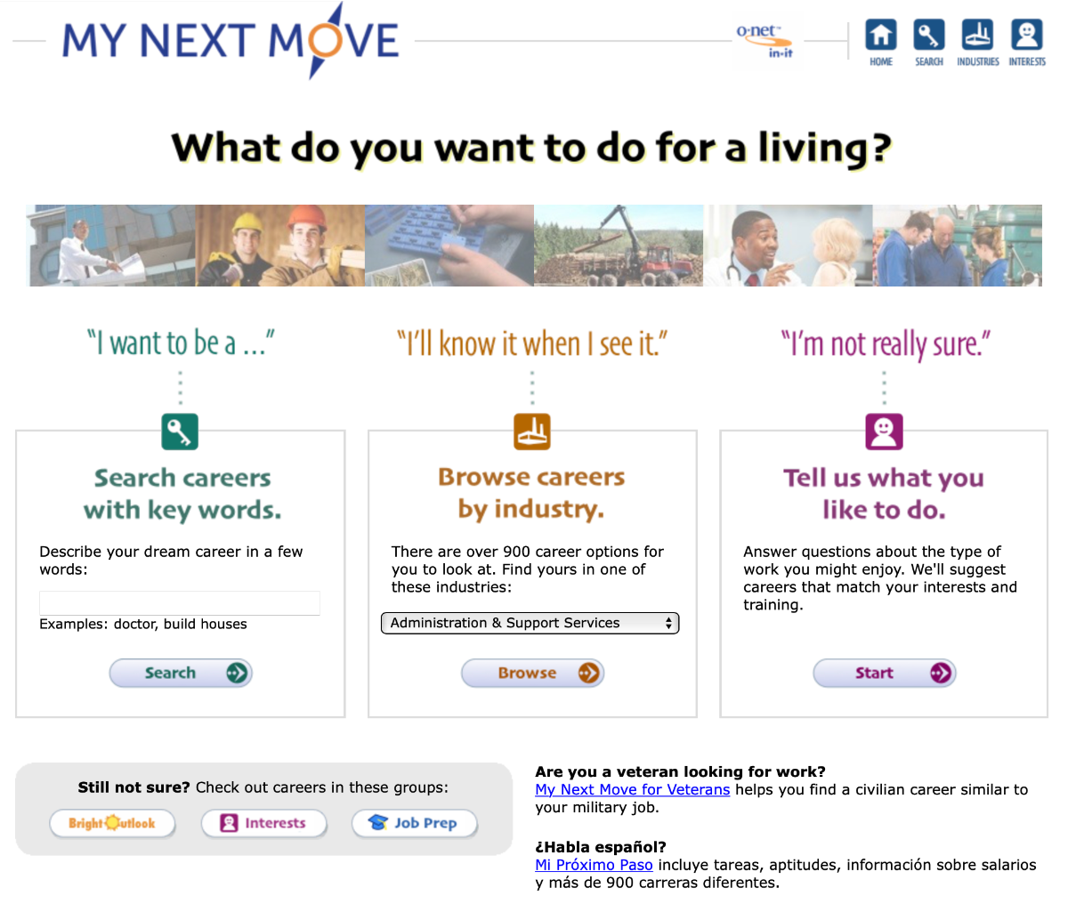 O*NET OnLine Help: My Next Move